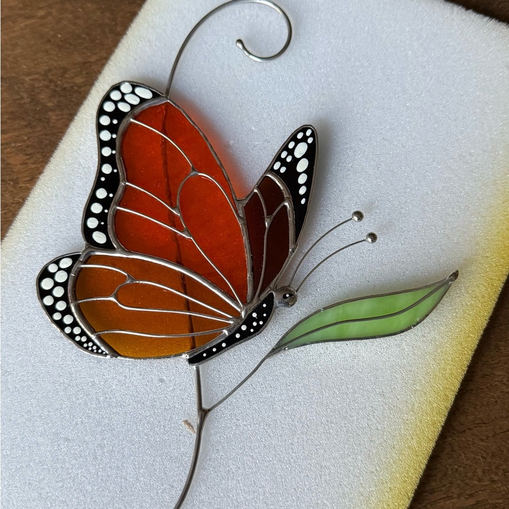 NEW stain glass Monarch Butterfly